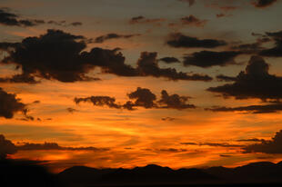 Sonnenuntergang über Namibia