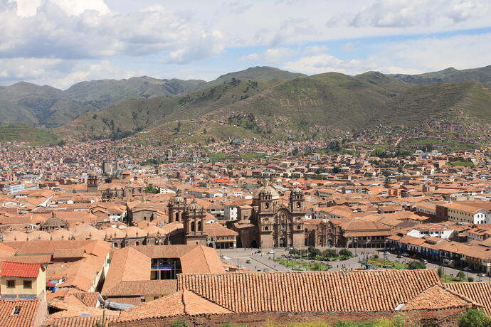 Blick über die Dächer von Cusco