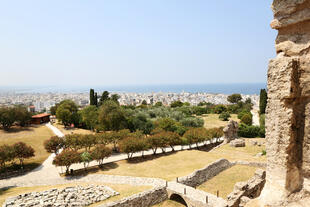 Blick von der Burg in Patras