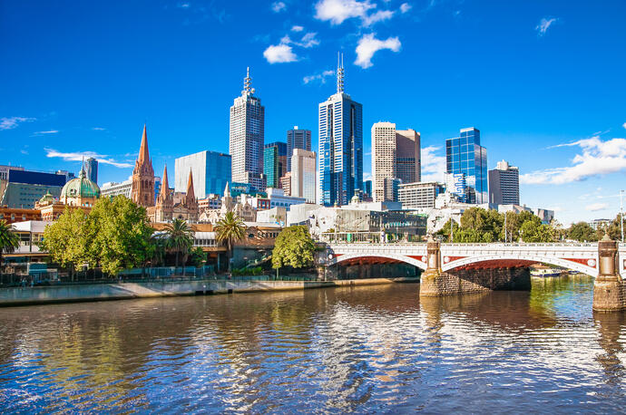 Spaziergang am Yarra River 