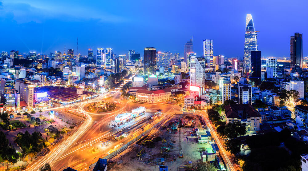 Blick auf Saigon