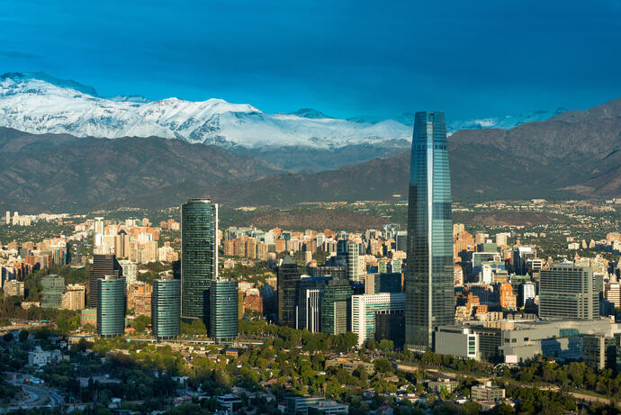 Skyline von Santiago de Chile