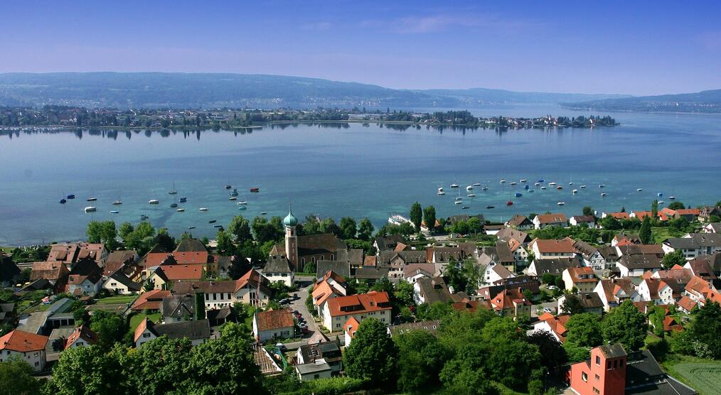 Herrlicher Blick über Allensbach am Bodensee