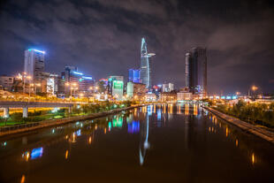 Saigon bei Nacht