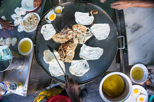 Typisches Roti Canai 