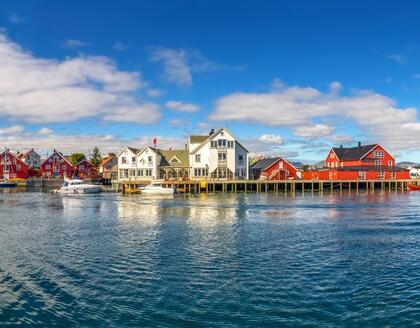 Blick auf Henningsvaer