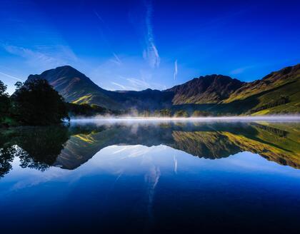 Nebel über Buttermere (See)