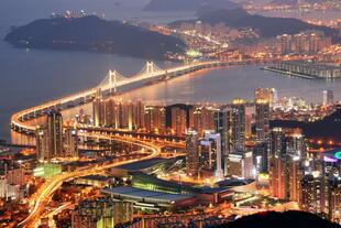 Suedkorea Busan Skyline