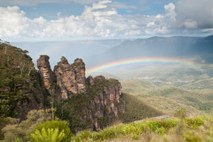 Regenbogen in den Blue Mountains 