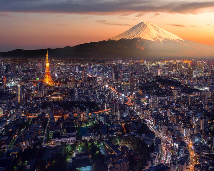 Skyline von Tokyo 