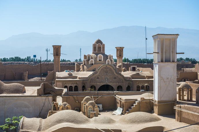 Blick auf Kashan