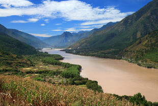 Blick auf den Yangtze Fluss