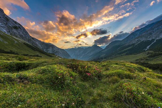 Karwendel im Sonnenuntergang