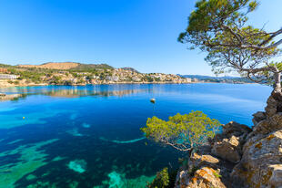 Türkisblaues Wasser Cala Fornells 