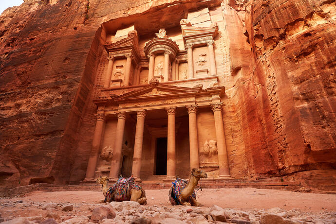 Al-Khazneh Schatzamt in Petra