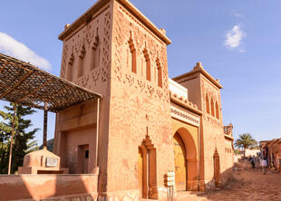 Blick auf die Architektur von Ait Benhaddou