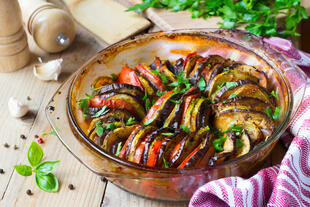 Traditionell provenzalisches Gemüsegericht Ratatouille