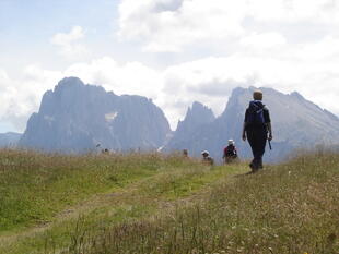 Wandern auf der Seiser Alm