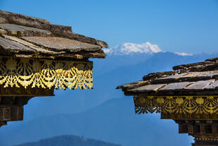 Blick auf das Himalaya Gebirge