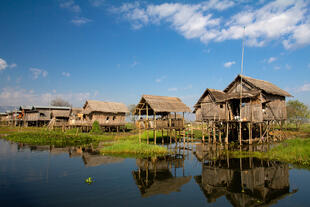 Häuser am Inle See