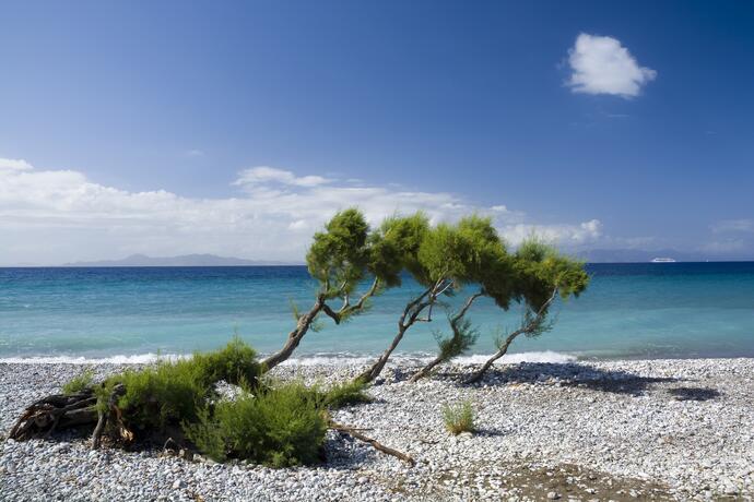 Kiesstrand bei Ialyssos