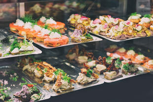 Smørrebrød in Kopenhagener Cafe