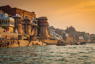 Varanasi bei Sonnenaufgang