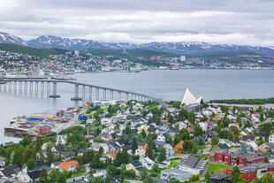 Aussicht auf die Stadt Tromsø 