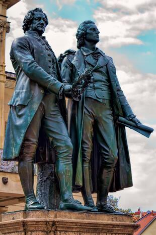 Goethe und Schiller Denkmal Weimar