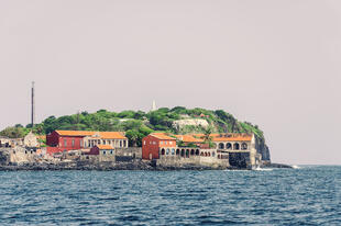 Sicht auf Goree Island