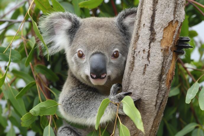 Ein Koala der auf einer Australien Gruppenreise beobachtet wird