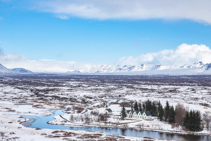 Þingvellir im Winter