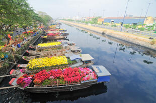 Boote in Saigon 