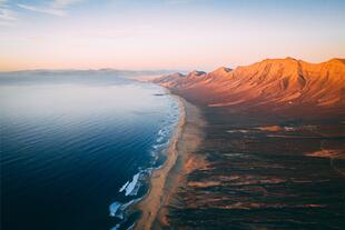 Cofete Beach Valley von oben