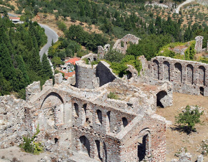 Archäologische Stätte in Mystras