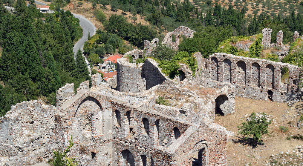 Archäologische Stätte in Mystras