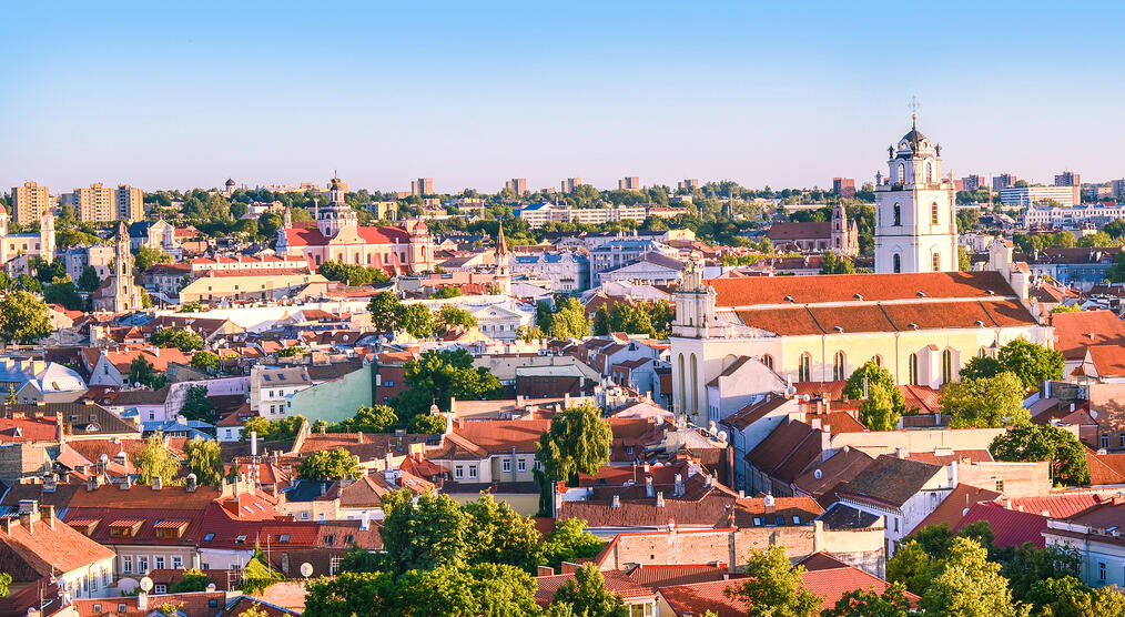 Vilnius aus der Vogelperspektive