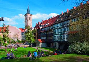 Aegidienkirche und Kraemerbruecke