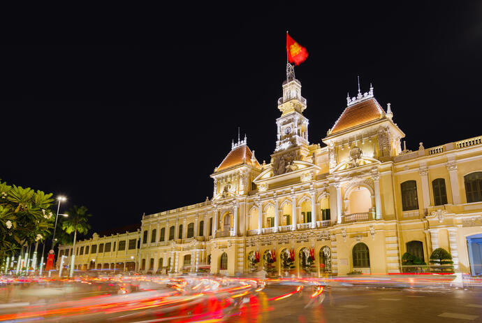 Hoi Chi Minh City bei Nacht