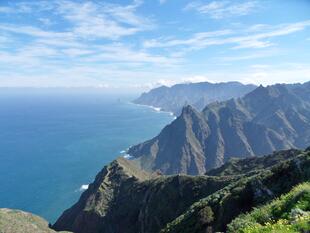 Blick über die Nordseite des Anagas