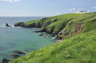 Blick auf die Küste am Lizard Point