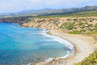 Blick auf die Lara-Bucht bei Paphos