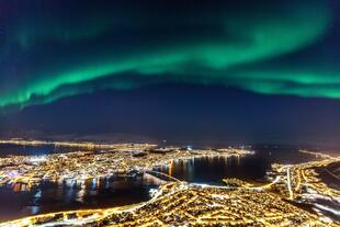 Nordlichter über Tromsø