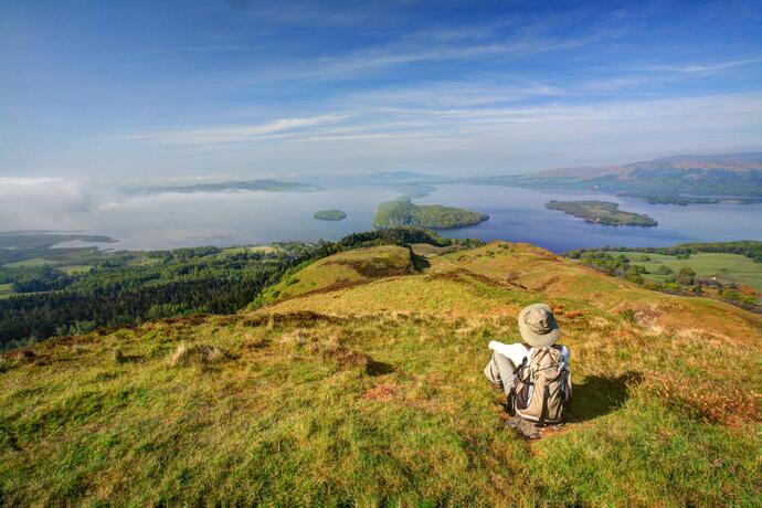 Wandern auf dem Conic Hill