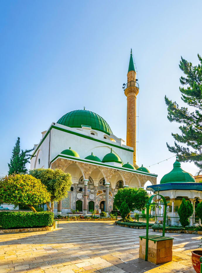 weiße Moschee in Akko