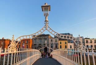 Half Penny Bridge in Dublin