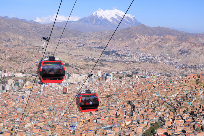 Seilbahn in La Paz