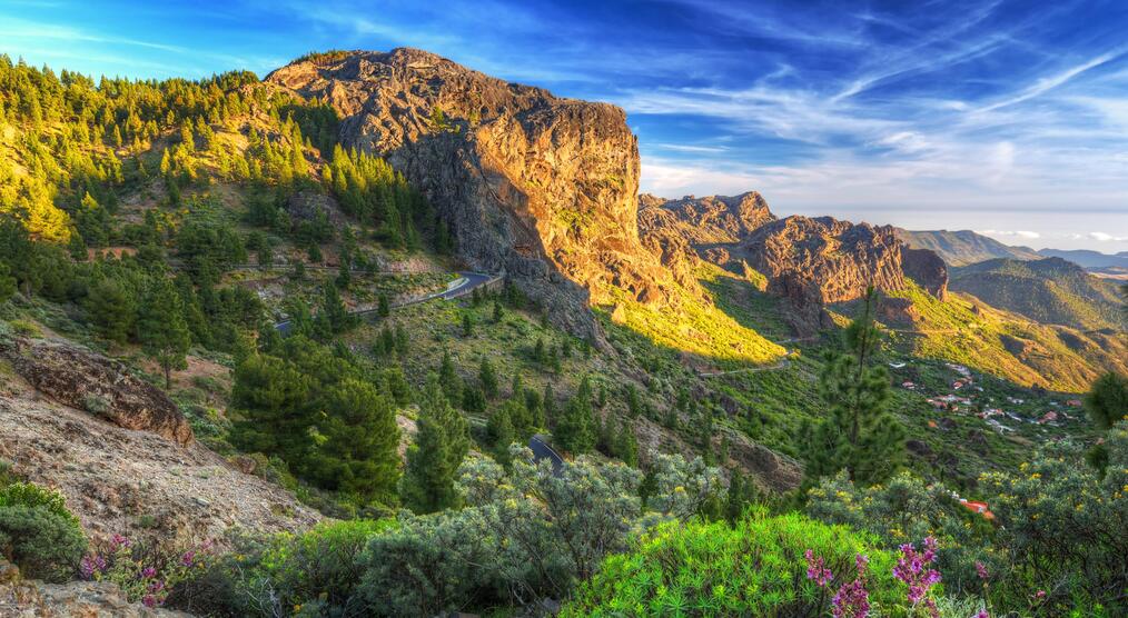 Bewaldete Berge auf Gran Canaria Reisen 