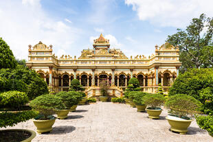 Vinh Tranh Pagode am Mekong