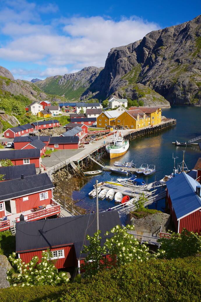 Fischerdorf Nusfjord auf Flakstadoy